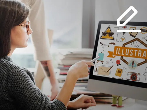 One to one graphic design training - learn logo design, page layout and image editing with a dedicated trainer