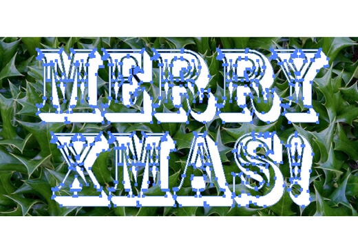 see the vector path around your type