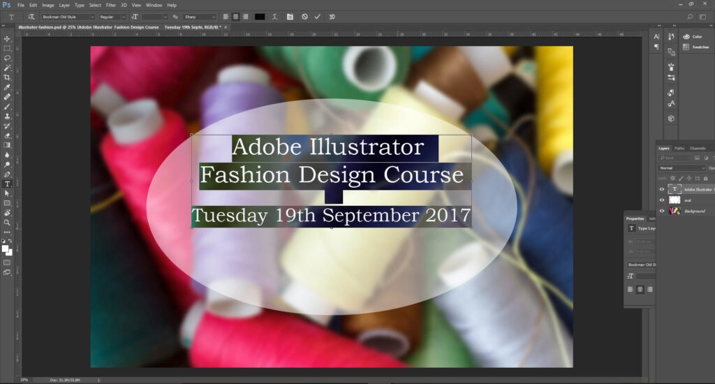Using the Photoshop Type Tool